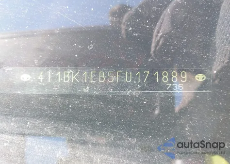 2015 Toyota Avalon Xle Premium from USA, damaged, VIN 4T1BK1EB5FU171889